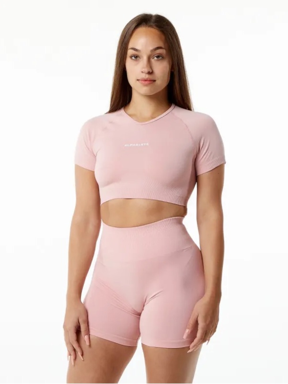Alphalete Amplify Seamless V-Neck — Blossom